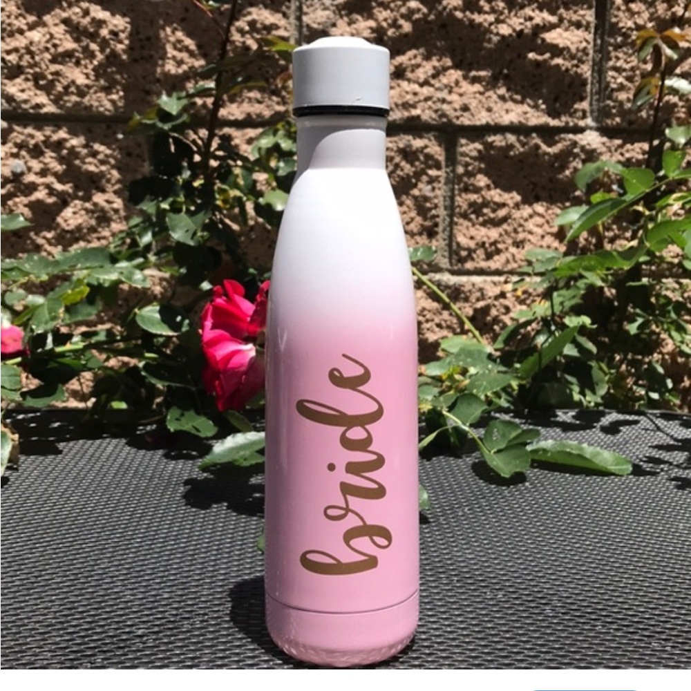 Bridal Shower Gift Set -Charming Charlie Water Bottle and Set of Threshold Mugs